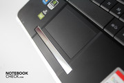 Die Oberfläche des Touchpads ist recht glatt.