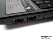 Die USB 2.0-Anschlüsse sind ungünstig positioniert.