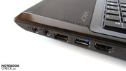 Die rechte Seite enthält einen flotten USB 3.0-Port.