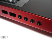 Die linke Seite enthält zwei flotte USB 3.0-Ports.