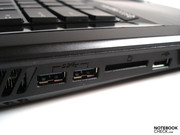Zwei flotte USB 3.0-Ports bereichern die linke Seite.