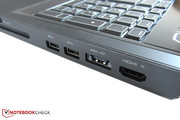 Vier USB-3.0-Ports sind stattlich.