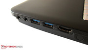 Die rechte Seite beherbergt zwei moderne USB-3.0-Ports.