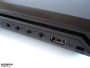 An den vier Soundports lässt sich eine Surround-Anlage anschließen.