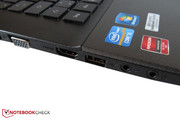 ExpressCard, FireWire und eSATA fehlen.