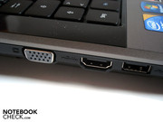 Die Bildausgänge VGA und HDMI sind zu weit vorne angebracht