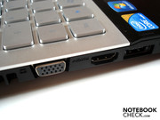 VGA & HDMI-Ausgang sowie eSATA/USB 2.0-Combo.