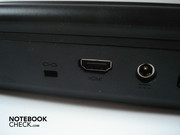 Kensington Lock, HDMI und DC-in auf der Rückseite