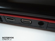 HDMI, VGA und DC-in auf der Rückseite