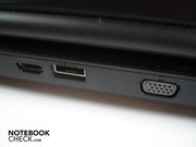 HDMI, eSATA und VGA auf der Rückseite