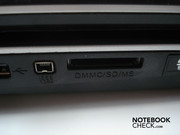 Firewire und 7-in-1-Kartenleser auf der linken Seite