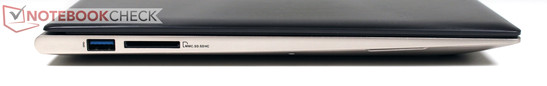 Linke Seite: USB 3.0, Cardreader