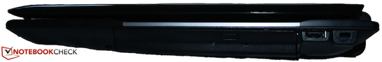 Rechte Seite: DVD-Brenner, 1x USB 2.0, Kensington Lock