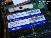 Es können maximal acht GByte DDR3-RAM verbaut werden.
