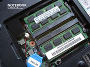 Position der 4 GByte Arbeitsspeicher (2x2 GByte)