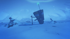 Der niedliche Robotor Claptrap entdeckt uns nach einem Zugunfall...