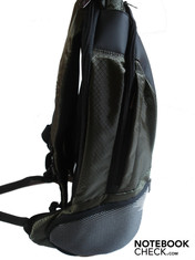 Seitenansicht des Rucksacks