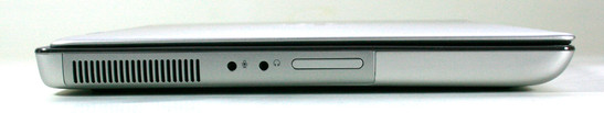 Linke Seite: Audio Ports, SD-Card Reader