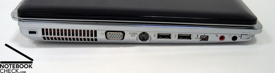 Sony Vaio VGN-CR21S Anschlüsse