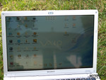 Sony Vaio VGN-SR41M/S im Freien