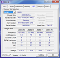 Systeminfo CPUZ RAM SPD