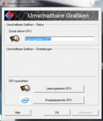 Umschaltbare Grafik