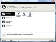 ... den Toshiba-Assist, der bei Netzverbindungen, Sicherheit, Systemwartung und Systemoptimierung unterstützt und ...