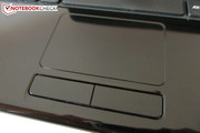 Das Touchpad erweist sich als relativ klebrig.