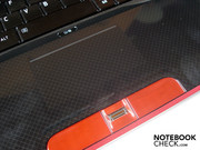 Das Touchpad ist nur unzureichend von der Handballenauflage abgegrenzt.