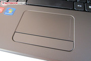 Das abgesenkte Touchpad unterstützt mehrere Gesten.