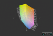 Asus X54HR-SO060V vs. sRGB (Gitter)