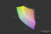 Lenovo IdeaPad Y500 vs. sRGB (Gitter)