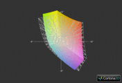One M73-2N vs. sRGB (Gitter)