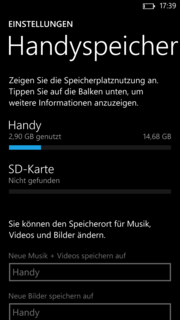 Derzeit gibt es nur ein Modell mit 16 GB internem