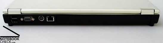 Rückseite: 2xUSB, VGA, S-Video, LAN