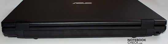 Rückseite: Akku, Kensington Lock