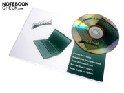 Zum Lieferumfang gehören ein Handbuch und eine Treiber-DVD.
