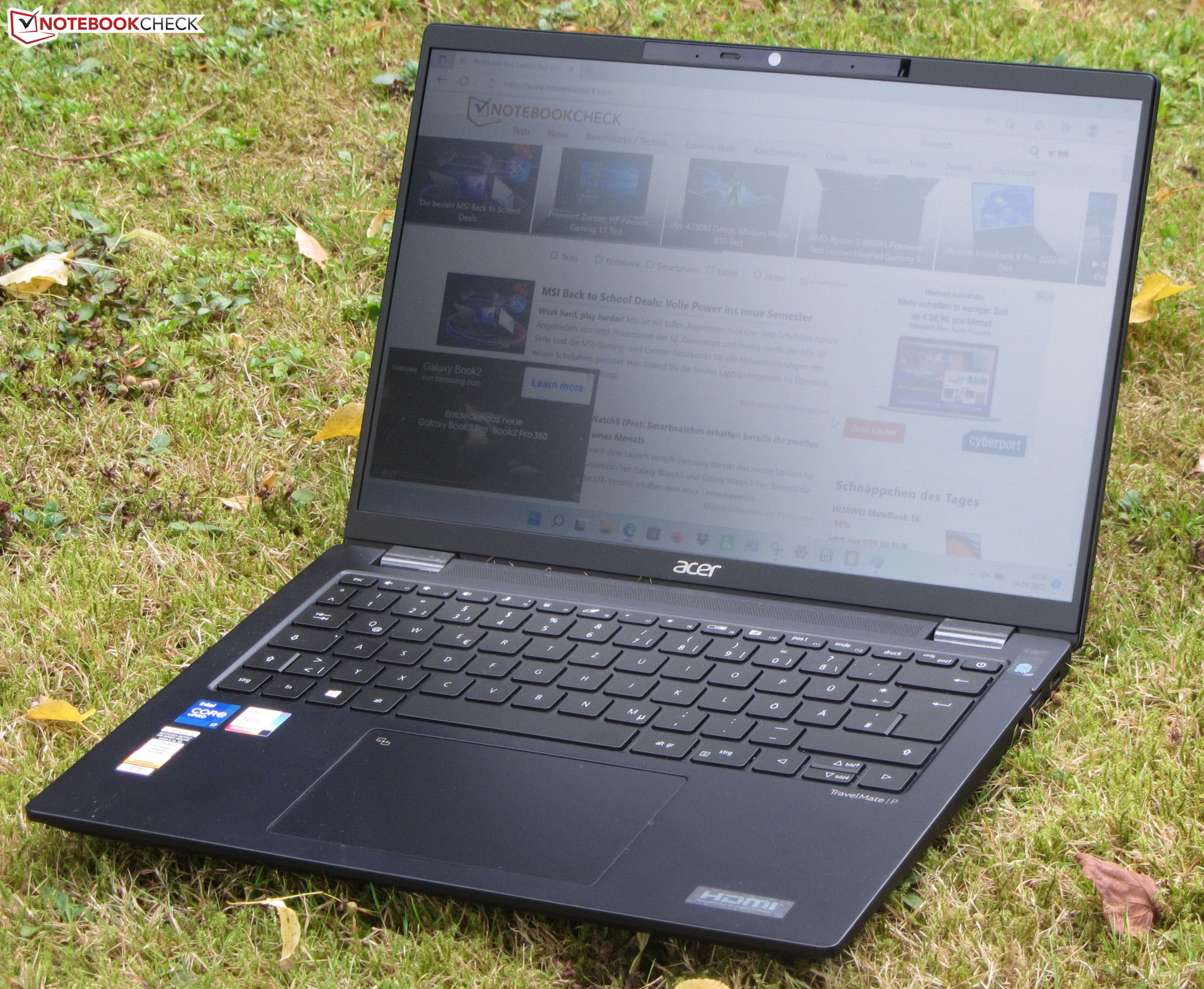 Acer TravelMate P6 TMP614P52 im Test Leichtes OfficeNotebook mit guten Akkulaufzeiten