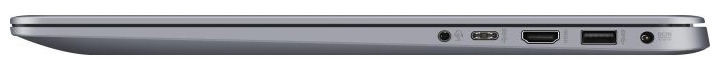 rechte Seite: Audiokombo, USB 3.1 Gen 1 (Typ-C), HDMI, USB 3.1 Gen 1 (Typ-A), Netzanschluss
