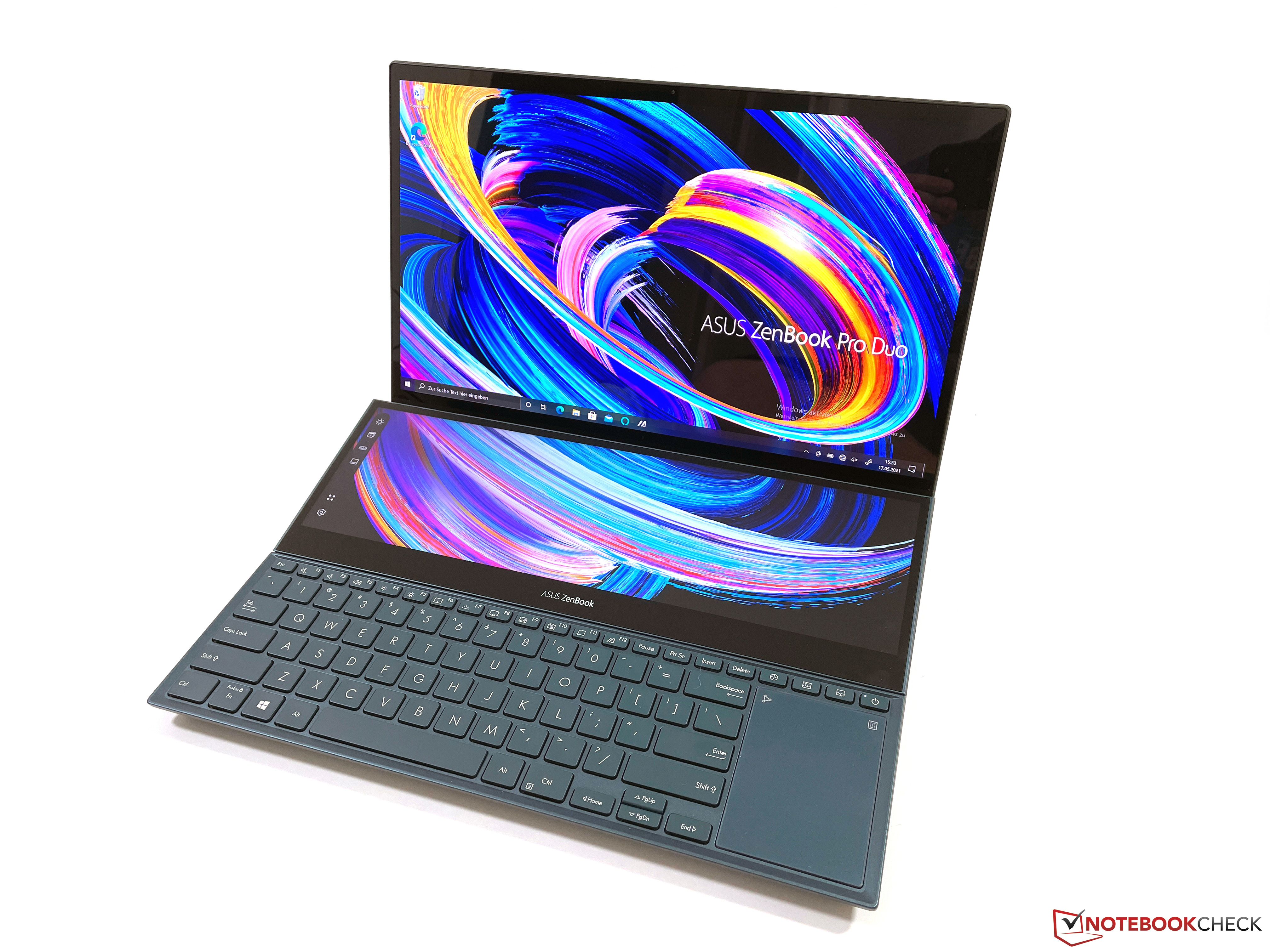 Asus ZenBook Pro Duo 15 OLED Laptop im Test: Dank Zweitdisplay