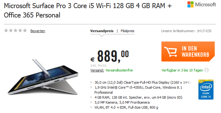 Microsoft Surface Pro 3