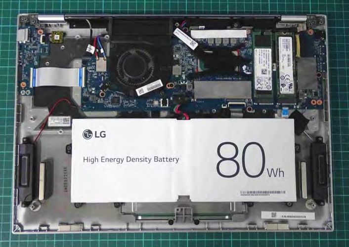 LG Gram 16 2-in-1 16T90P Hauptplatine (Quelle: FCC)