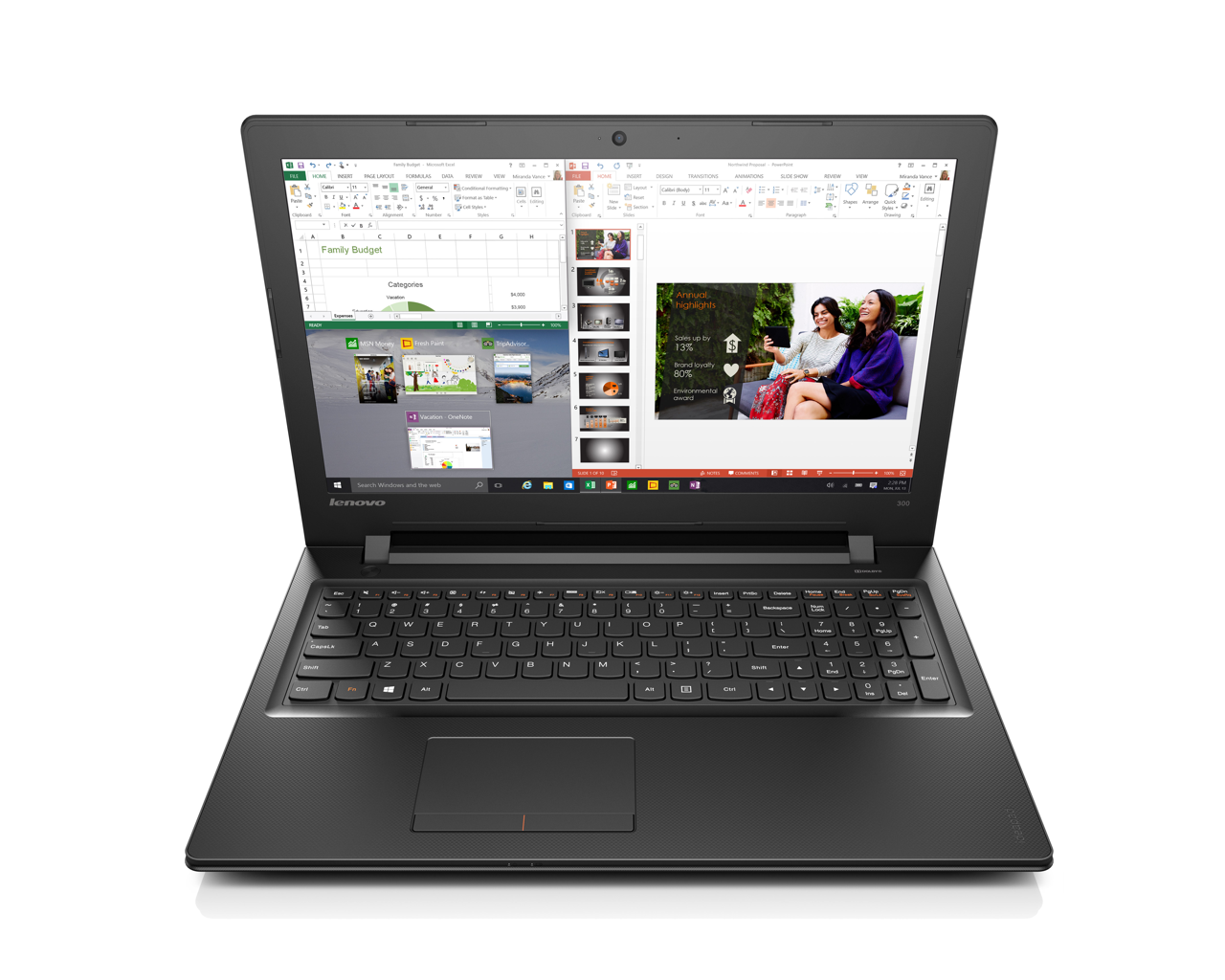 Lenovo ideapad 300-15IBR IntelCPU 3060@1.6GHz メモリ 4GB (4GBx1