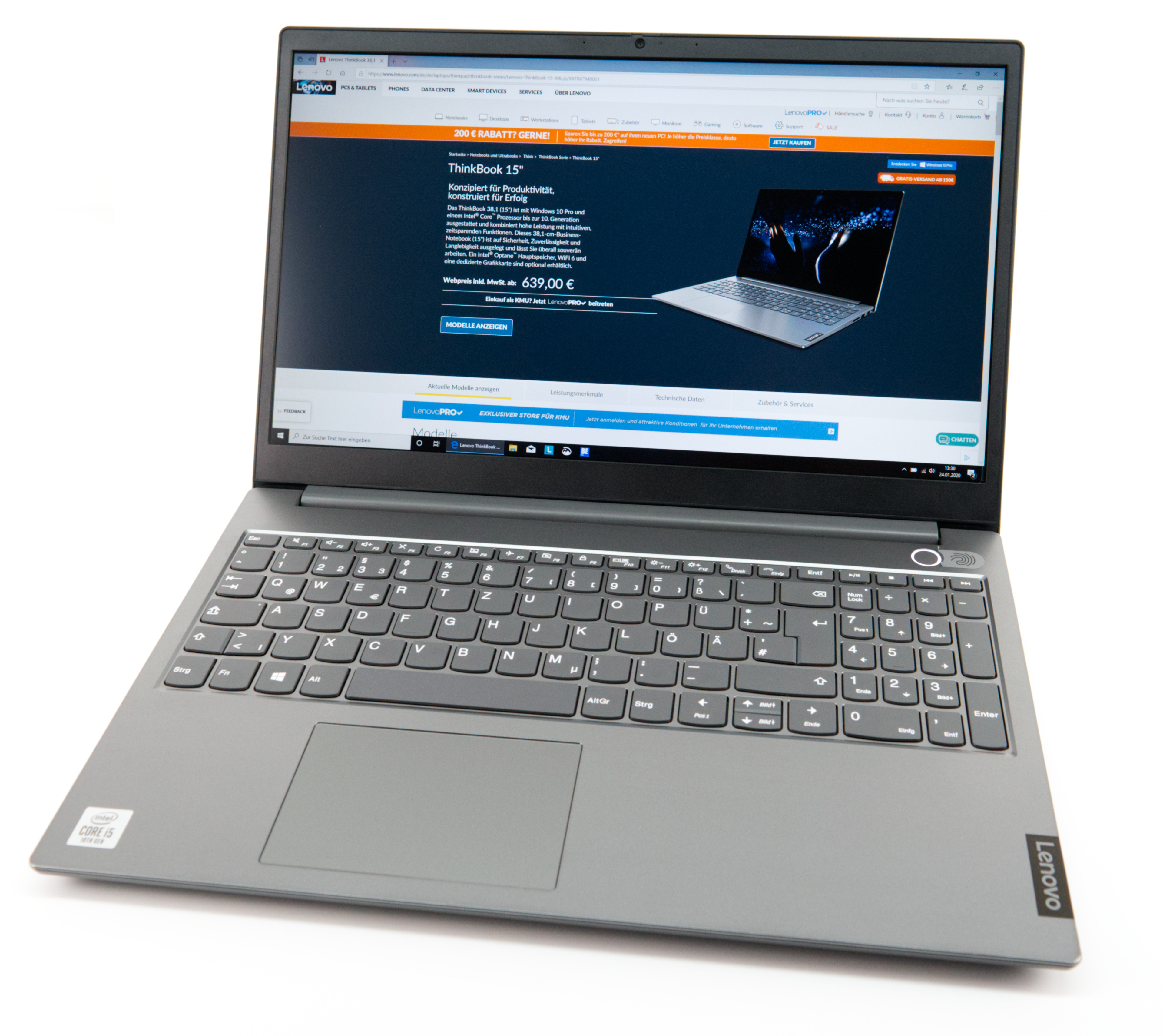 Lenovo Thinkbook 15 Im Test Preiswertes Officegerat Mit Comet Lake Soc Notebookcheck Com Tests