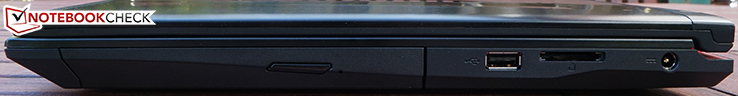 rechte Seite: DVD-Brenner, USB 2.0, Speicherkartenleser, Netzanschluss