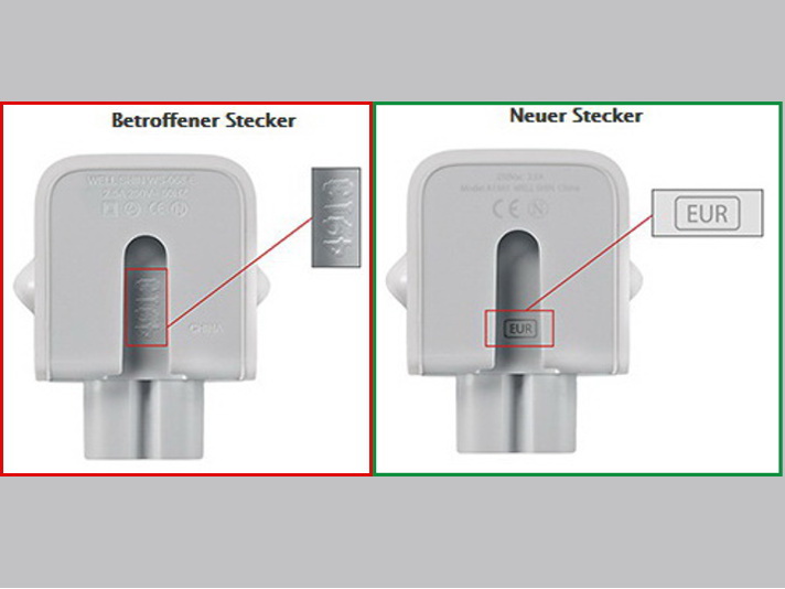 Apple: Rückruf und Austausch von Netzteilstecker-Adaptern und Reise-Adapter-Kit