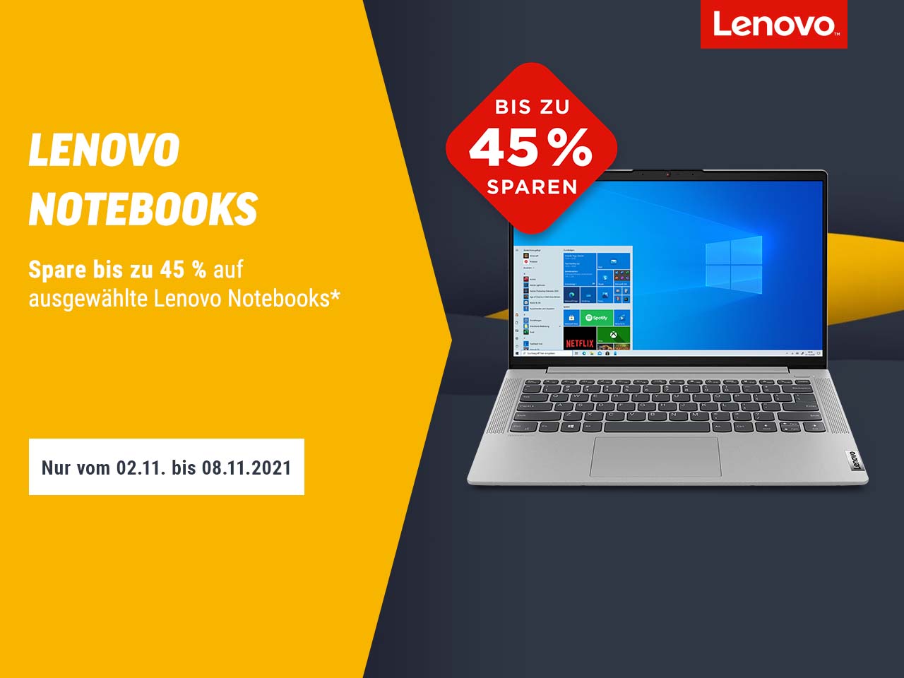 Lenovo Sales Week bei NBB Spare bis zu 45 auf LenovoLaptops