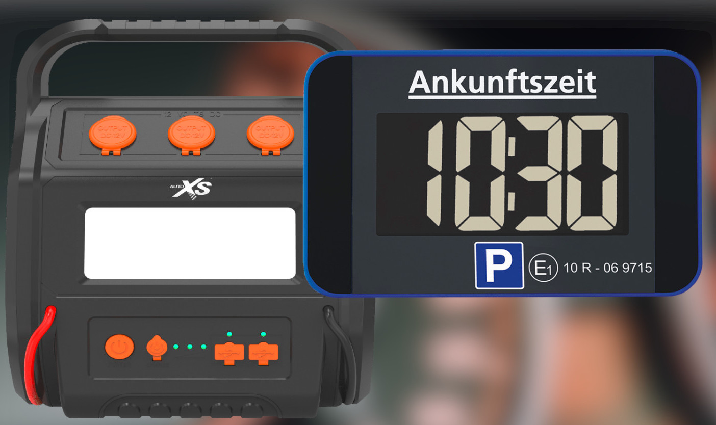AUTO XS - Automatische Parkscheibe-Digitale Parkuhr mit STVO in