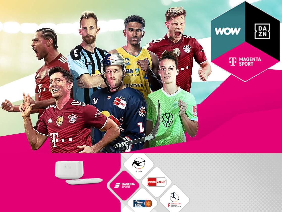 MagentaTV MegaSport Telekom bündelt WOW Live-Sport, DAZN und MagentaSport 