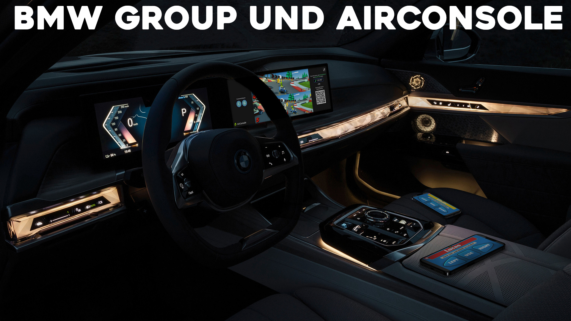 BMW and AirConsole: a competition for in-car gaming concepts